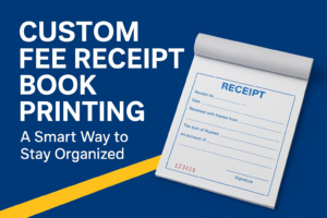 Custom Fee Receipt Book Printing