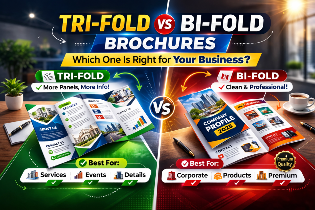 Tri-Fold vs Bi-Fold Brochures – Best Choice?